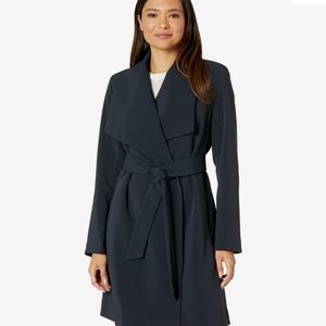 Ralph Lauren, Front Wrap Crepe Dress Coat